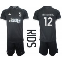 Billiga Juventus Alex Sandro #12 Barnkläder Tredje fotbollskläder till baby 2023-24 Kortärmad (+ Korta byxor)